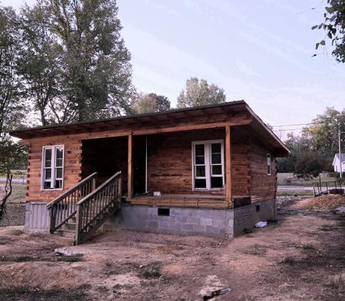 Dove Tail Cabins for Jrs. Sawmilled Lumber in Munford, AL