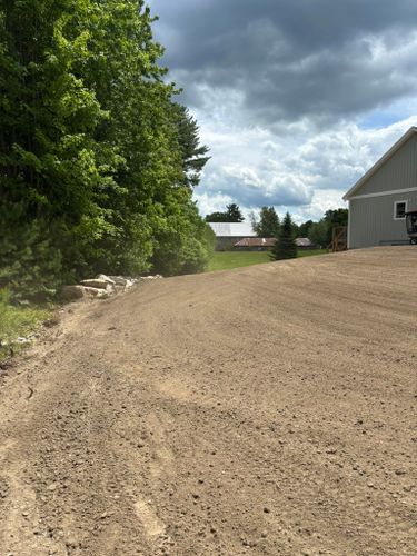 Land Grading for A&D Excavation & Landscaping in Conway, NH