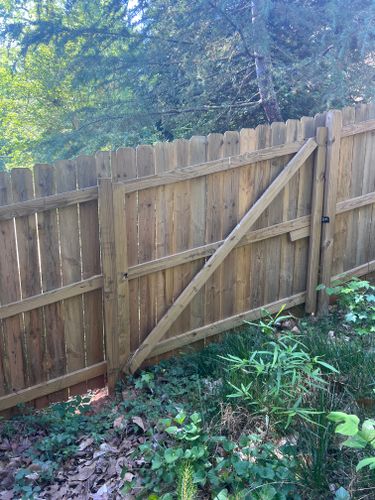 Wood Gates for Premier Fence in Marietta, GA