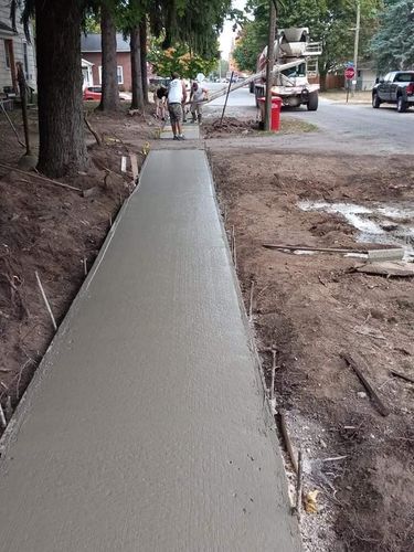 Concrete Driveway Installation for MAG Concrete in La Rue, OH