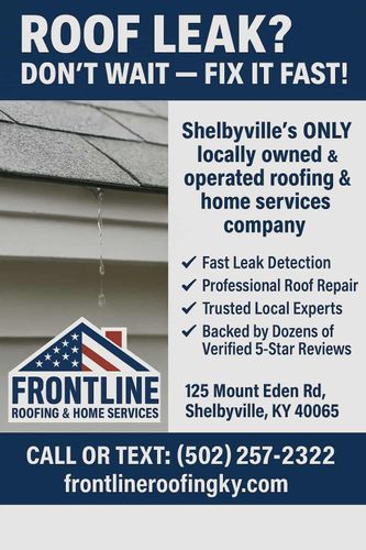 Roofing Replacement for Frontline Roofing & Home Services in Shelbyville, KY