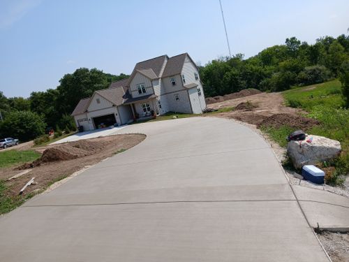 Driveway Construction for O&M Concrete in Racine, WI