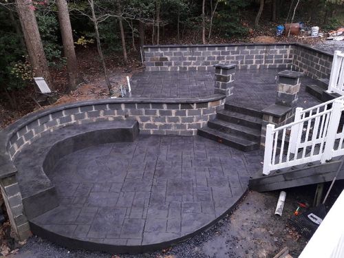 Retaining Wall Construction for Dixie Concrete Masonry LLC in Saint Leonard, MD