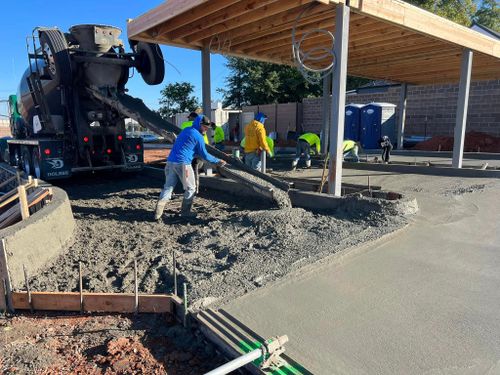 Commercial parking Lots Installation  for RM Concrete Construction,LLC. in Norman, , OK