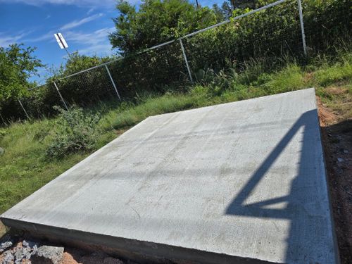 Concrete for Evant Backhoe & Construction in Evant, TX