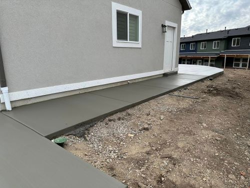 Concrete Slab Construction for Paskco LLC in Tremonton, UT
