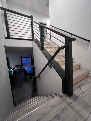 Glass Railing for Precision Iron Solutions in Ontario, CA