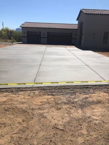 Concrete Driveway Installation for Gaitan Custom Concrete LLC in Chandler, AZ