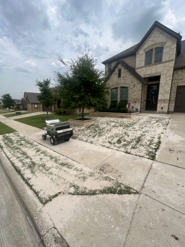 Leveling for North Texas Groundscaping in Frisco, TX