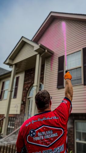 House and Roof Softwash for Oakland Power Washing in Clarksville, TN