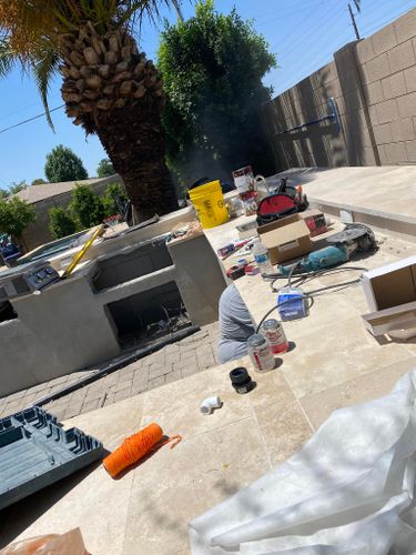 Outdoor Kitchen Construction for Kanelo's Hardscape and Landscape Services in Buckeye, AZ