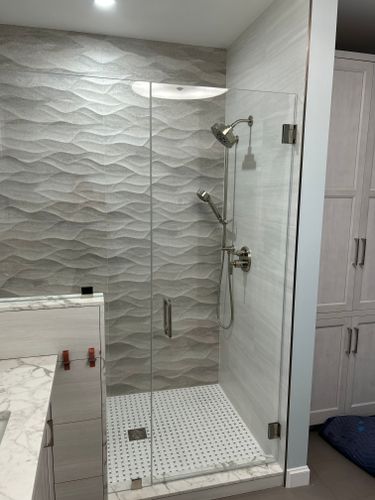Custom Built Showers for J.Flora Plumbing in Abington, MA
