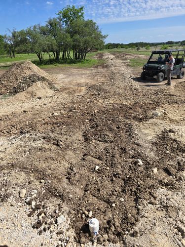 Site Preparation for Evant Backhoe & Construction in Evant, TX