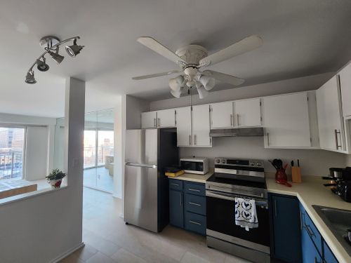 Kitchen and Cabinet Refinishing for Duraplus Topcoat Painting in New Brighton, MN