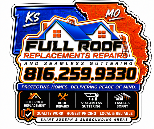  for Full Roof Replacement Repairs and Seamless Guttering in Saint Joseph, MO