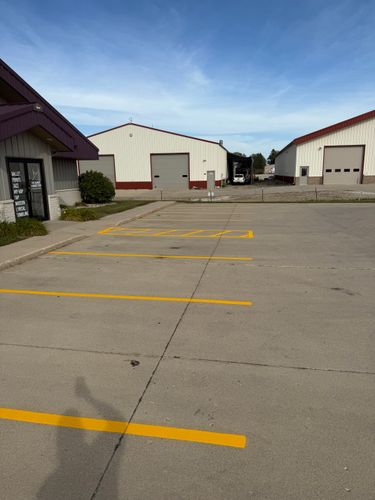 Line Striping for Midwest Line Striping LLC in Spirit Lake, IA