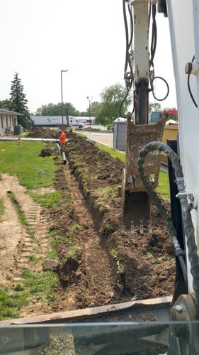 Site Utilities for Travis Excavating LLC in Olney,, IL