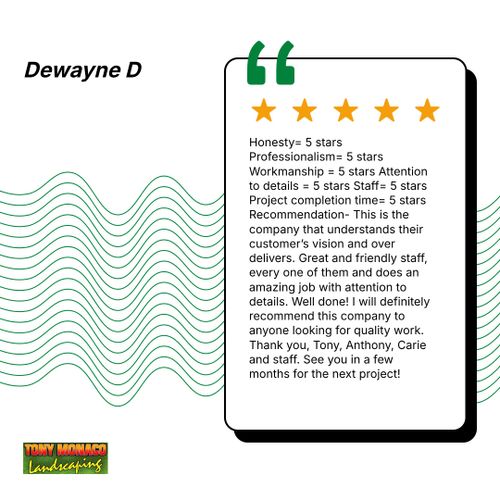  for Tony Monaco Landscaping Inc. in Orange County, NY