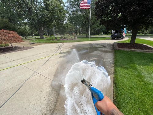 Driveway, Sidewalk ad patio Cleaning for ProTech Pressure Wash LLC in Clinton Township, MI