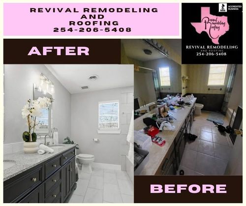 Bathroom Remodels for Revival Remodeling and Roofing in Grapevine, TX