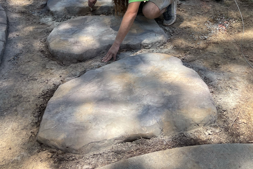 Custom Stepping Stones and Walkways (Add on) for Streamline Borders, LLC in Indian trail, NC