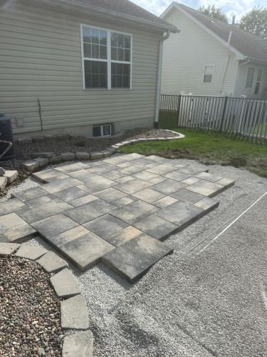 Landscape Installation for Mayfield Landscaping in Staunton, IL