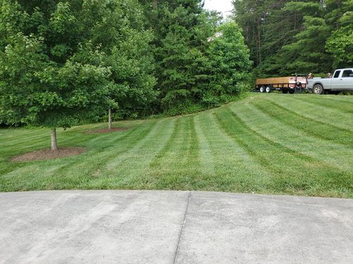 Mowing for L & C Landscaping in Statesville, NC