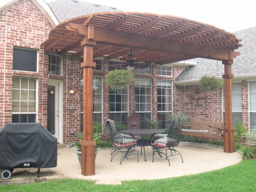 Pergola Construction for Out Back Pool and Spa Creations in The Woodlands, TX