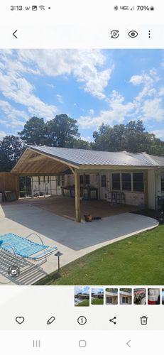 Porches and decks for Lovvorn Builders in Bowdon, GA