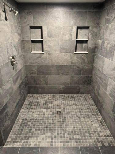 Bathroom Tiling for Moore Custom Tile in Gorham, ME