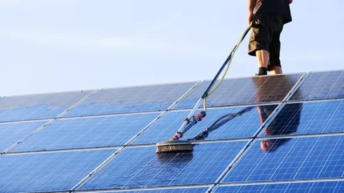 Solar Panel Cleaning for LeafTide Solutions in Richmond, VA