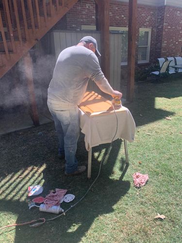 Cabinet Staining for Y N D Painting in Flowery Branch, GA