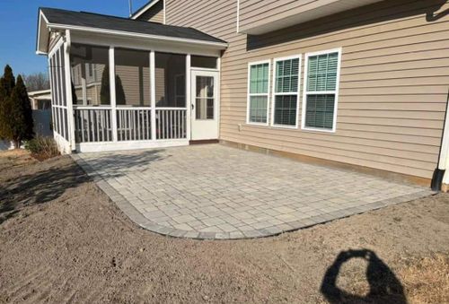 Patio Design installation for Arrowhead Masonry LLC  in Washington County, RI