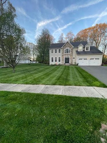 Full Landscape Redesign for Blades of Glory LLC in Cheshire, CT