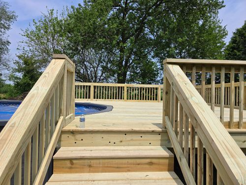 Deck & Patio Installation for Santiago Construction LLC in Valparaiso, IN