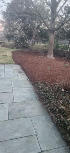 Mulching for Cristians Maintenance and Hardscaping llc in Bedminster, NJ