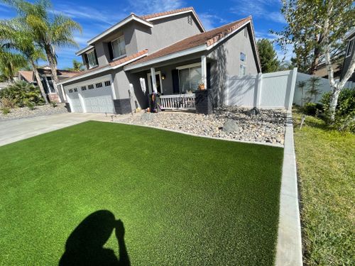 Concrete Edging for Aidan Jade Landscaping in Riverside County, CA
