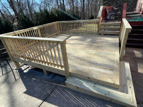 Decking work for Compadres Concrete in Griffin, GA