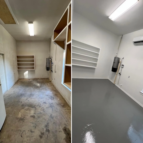 Painting Concrete Floors & Patios for D&L Construction Services LLC in Mobile, AL