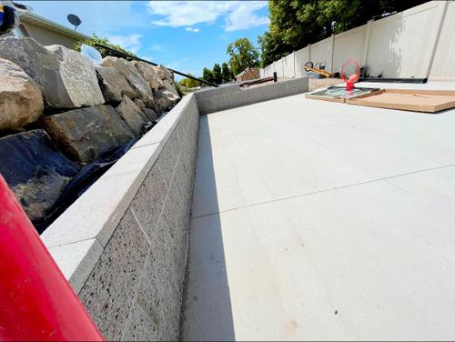 Concrete Slab Construction for NMT Concrete & Landscaping LLC in West Bountiful, UT