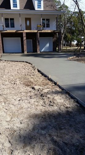 Sidewalk Installation for Concrete Cowboyz in Greenville, NC