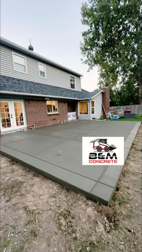 Concrete Slab Construction for B&M Concrete LLC in Longmont, CO