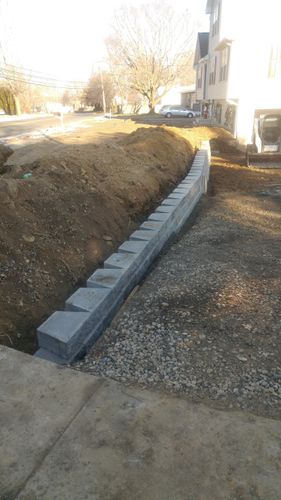 Retaining Walls for Apex Landcare in Salisbury, MA