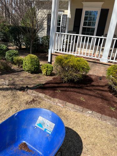 Mulch Installation for Paul's Lawn Care and Pressure Washing in Wilson, NC