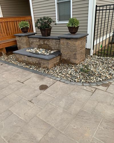 Mulch and Rock Installation for B&L Management LLC in East Windsor, CT