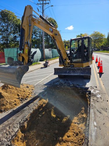 Trenching for A&A Enterprises in Southampton, MA