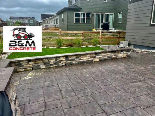 Retaining Wall Construction for B&M Concrete LLC in Longmont, CO
