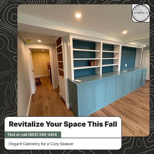 Kitchen Cabinet Refinishing for JBA Painting LLC in Killington, VT