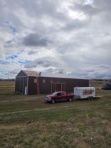 Pole Barn Construction for Blue Mountain Construction in Roundup, MT