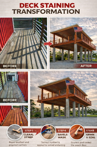 Interior/Exterior Staining for Ferrell’s Professional Painting & Home Services LLC in Panama City Beach, FL